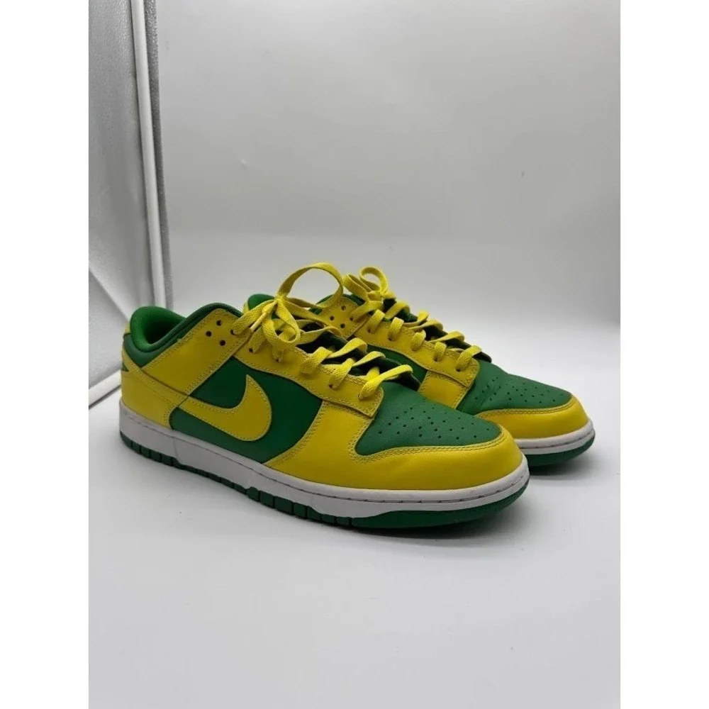 Nike Dunk Low Brazil Mens Size‎ 13 Varsity Maize Pine Green CU1727-700 2020